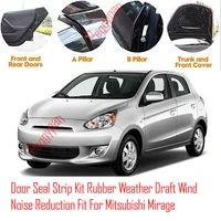 door seal strip kit self adhesive window engine cover soundproof rubber weather draft wind noise reduction for mitsubishi mirage