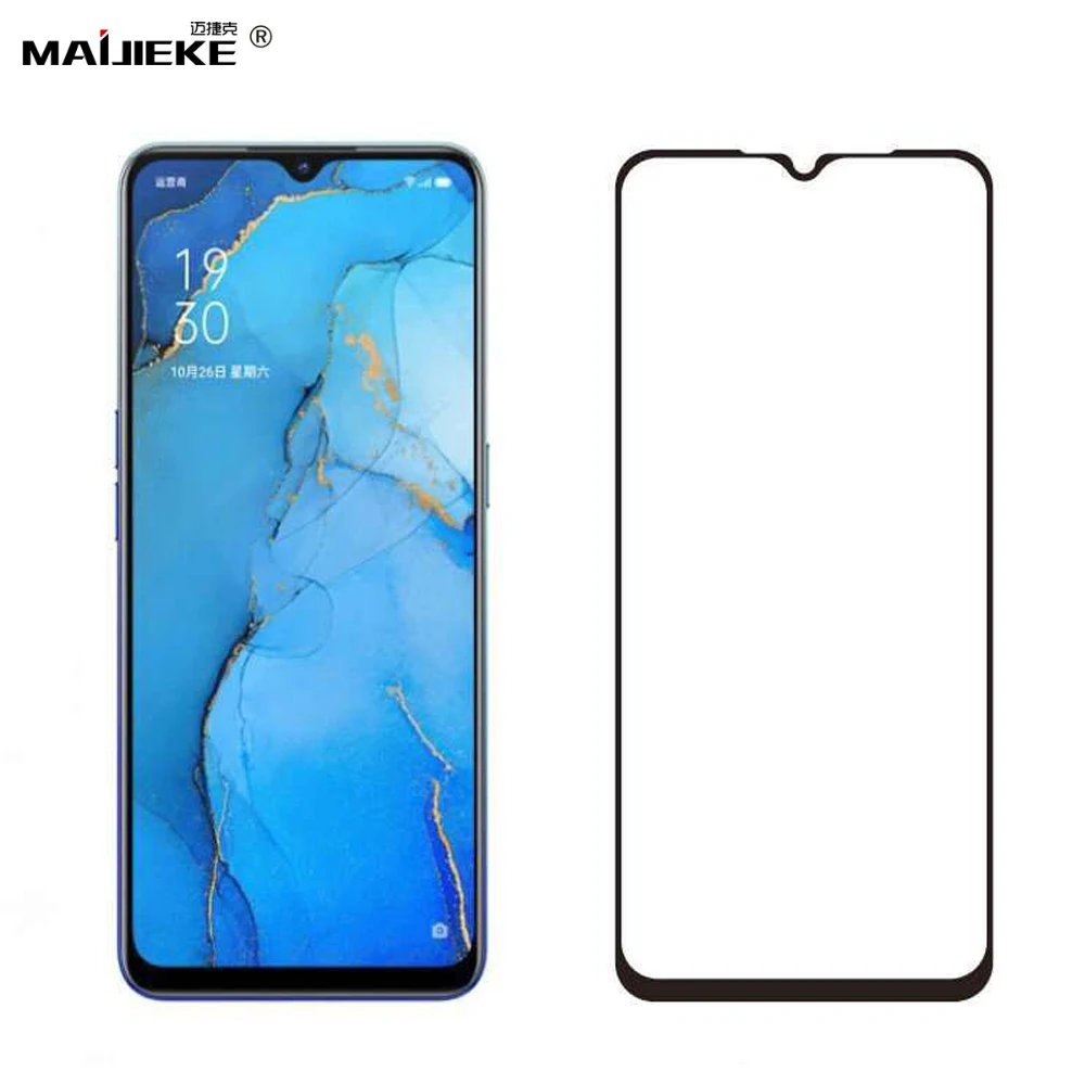 

9H HD Full Glue Tempered Screen Protector for Oppo A94 Realme 8 Pro GT NEO Reno 3 Full Cover Tempered Glass Protective Glass