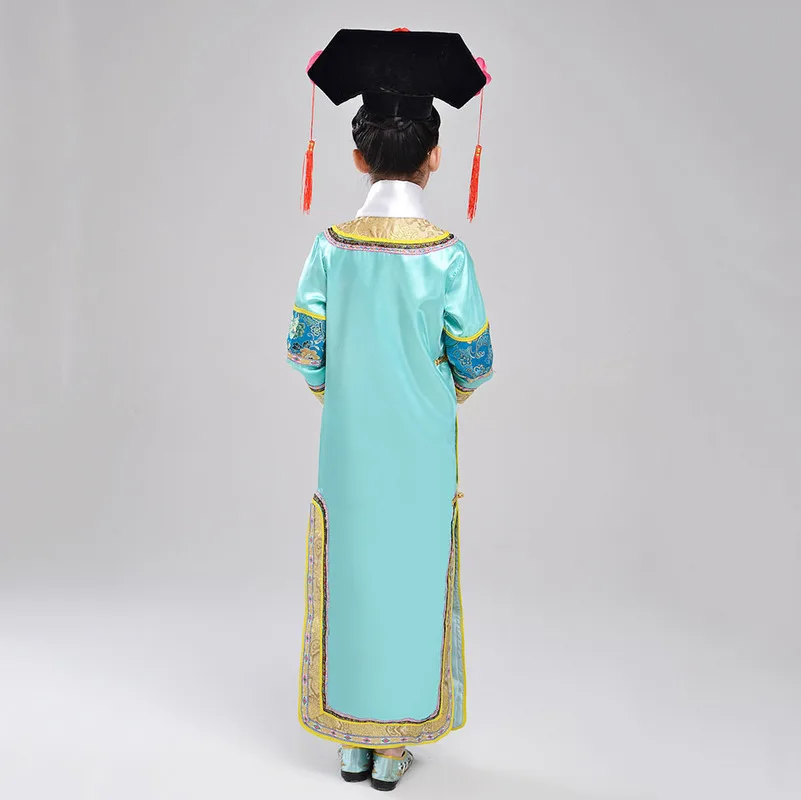 Маскарадные китайские наряды принцессы Manchu для девочек новогодние костюмы