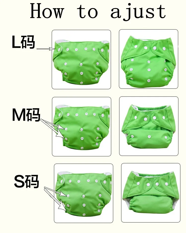 Регулируемые Детские водонепроницаемые подгузники детское нижнее белье дышащие
