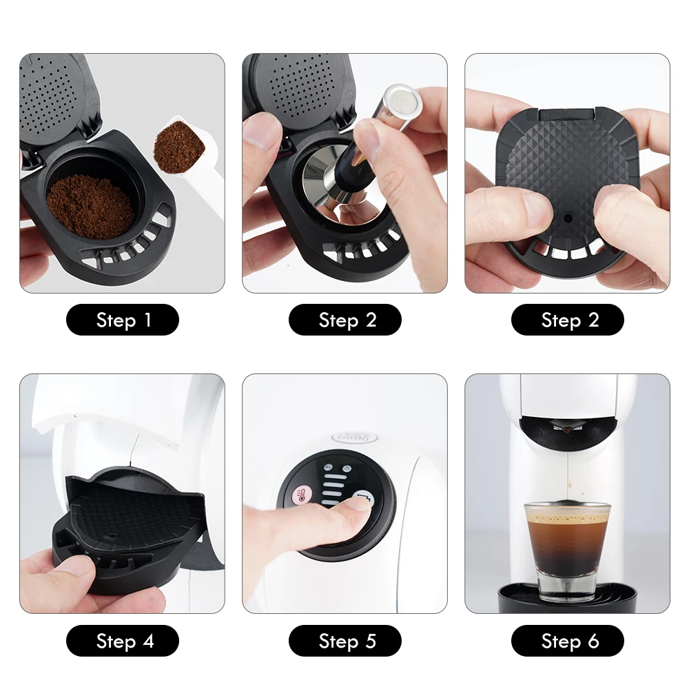 Многоразовый капсульный адаптер ICafilas для кофейных капсул Dolce Gusto конвертер