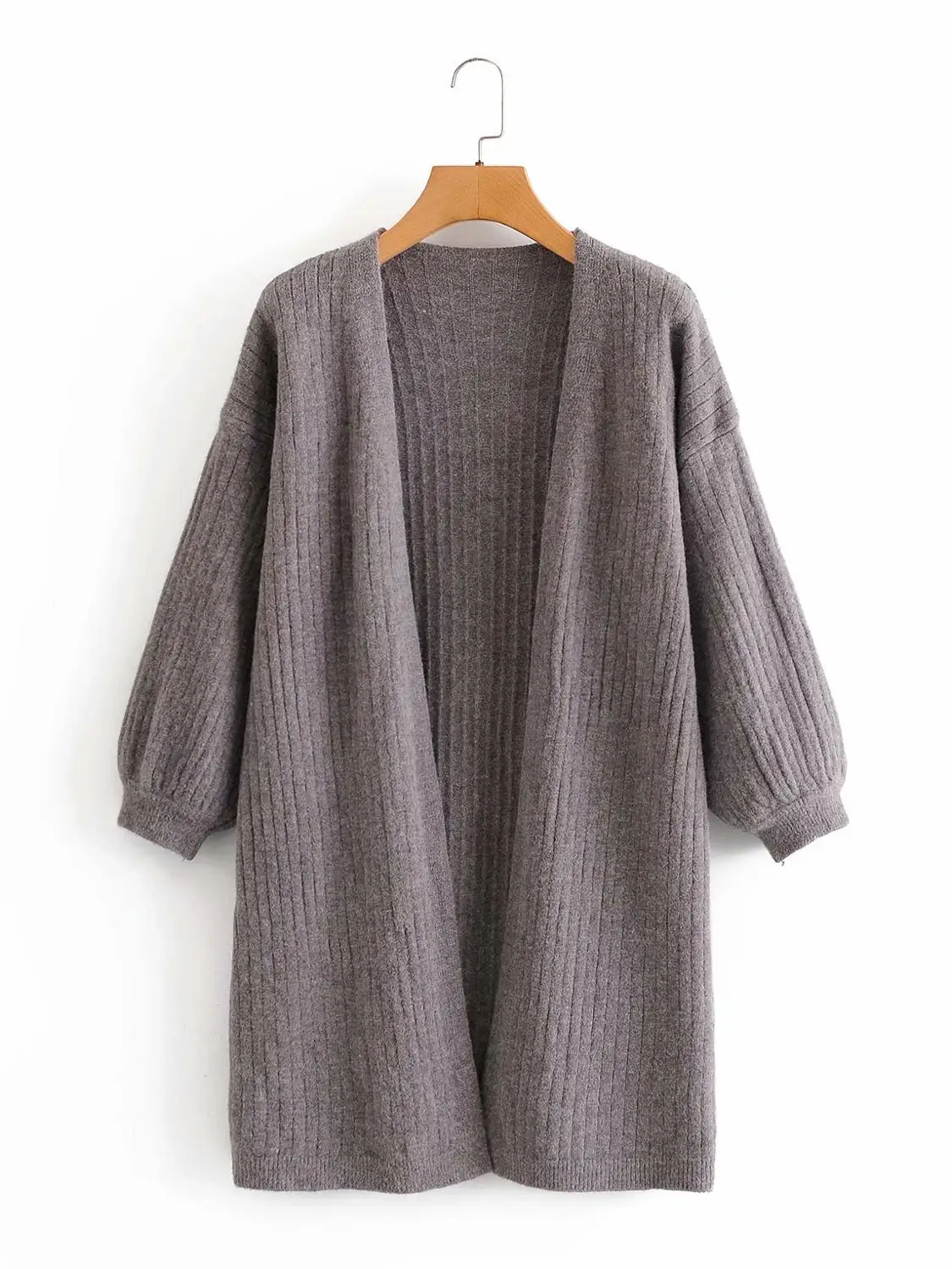 

Alifus Za Women Cardigan Sweaters Coats Long Sleeve Solid Knitted Wild Casual Sweater Female Loose Streetwear 2020 Autumn new