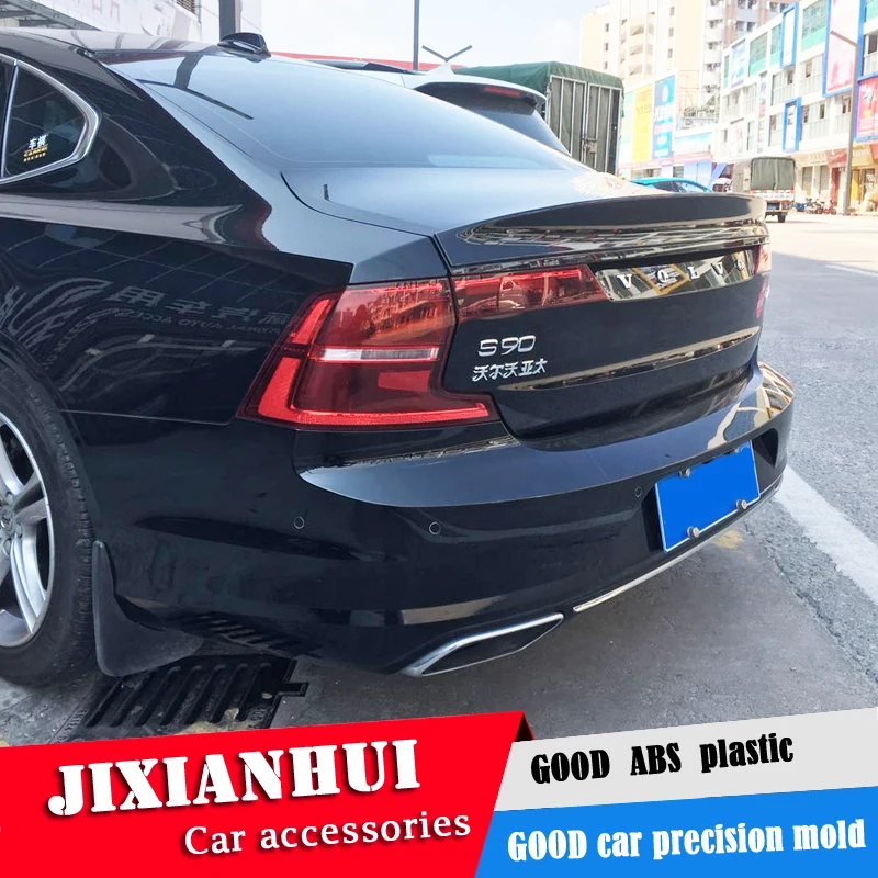 

Спойлер для Volvo S90 2018-2019, спойлер для Volvo S90 ZSK из АБС-пластика, цветной задний спойлер для автомобиля