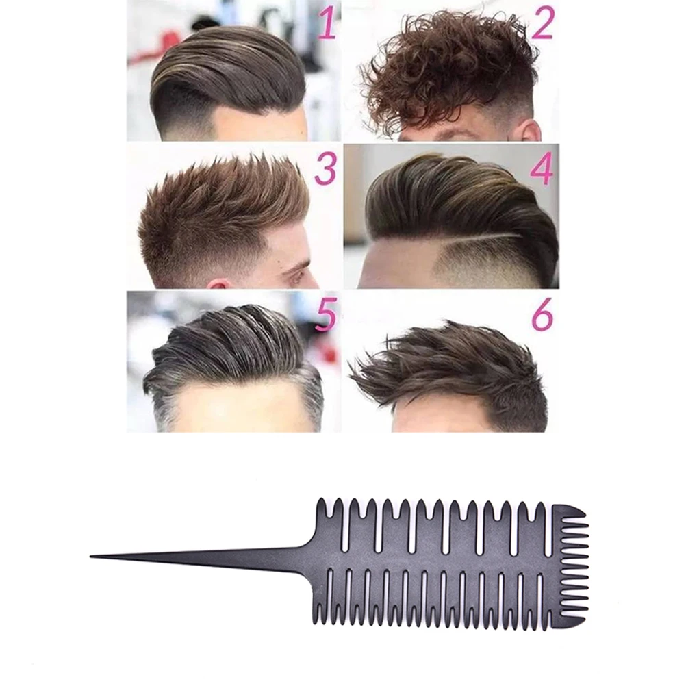 

Hair Dyeing Comb 3-Way Sectioning Highlight Comb Professional Weave Weaving Comb Hair Dye Styling Tool For Salon Use