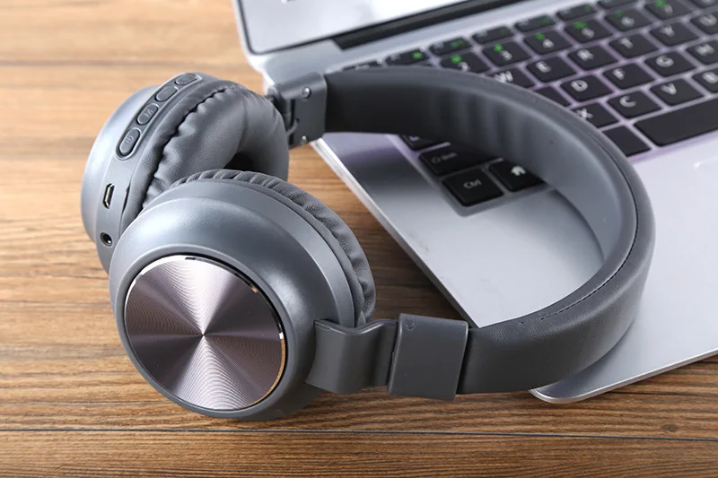 Yulass беспроводные Bluetooth наушники мужские и женские серые Новое поступление большие наушники Игровые головные уборы для видеоигр