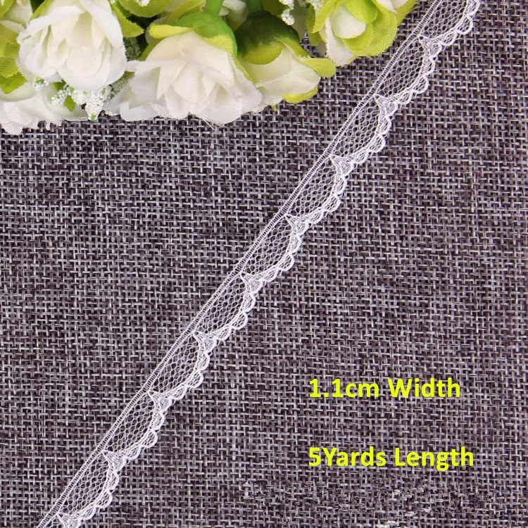 5 ярдов белая кружевная цветочная ткань сделай сам лента аксессуары подарочная