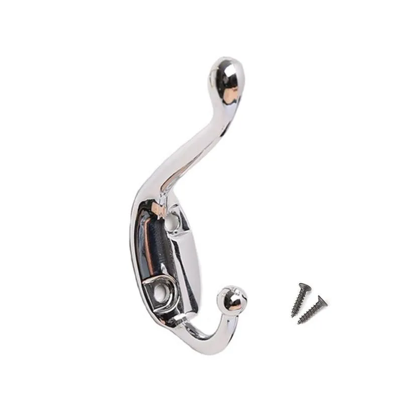 

Prong Hook Wall Mounted Cloth Hanger Hook For Coats With Towels 1pc Door Screws Clothes Home Keys Hats Hanger Decor C2W8