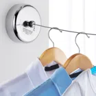 Нержавеющая сталь телескопическая бельевая линия Выдвижная сушилка одежды держатель балкон Одежда линия Прачечная невидимая одежда