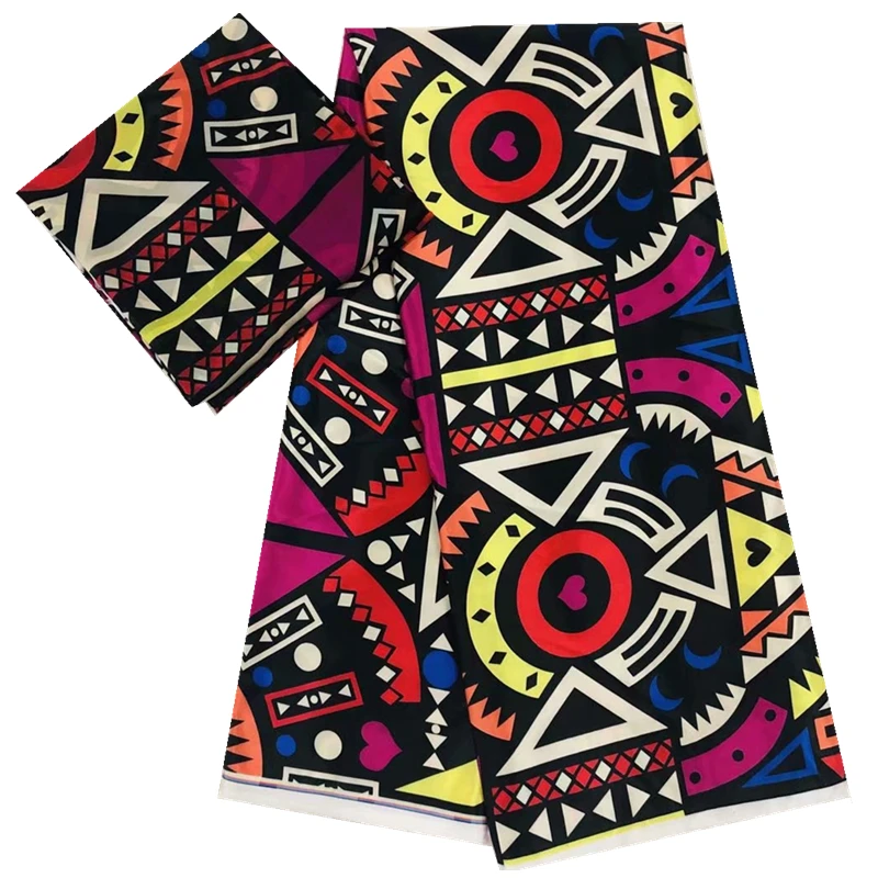 Новейший дизайн имитация шелка вощеная ткань Африканский воск атласная для