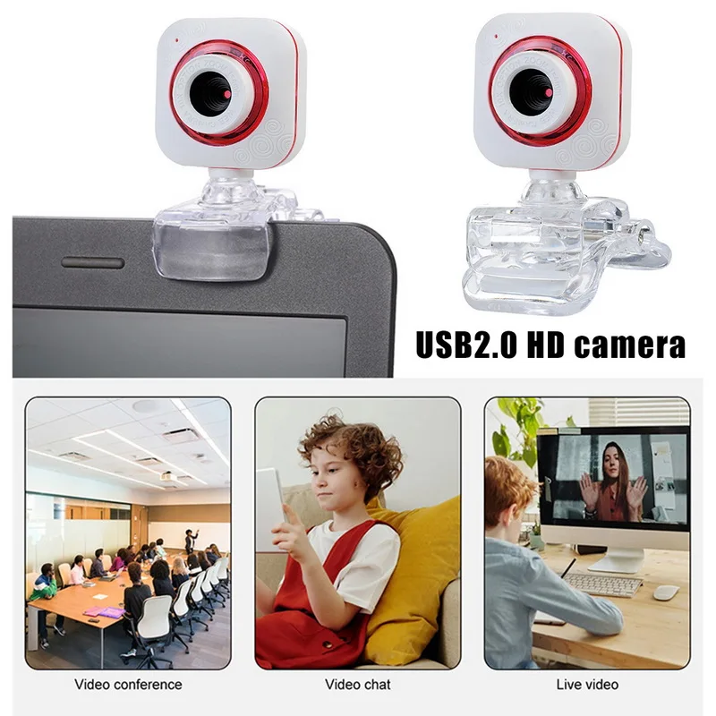 360 Degree Rotation Webcam 12 Million Pixels HD Camera Auto Focus Web Cameras Automatic Color Correction With Microphone | Электроника