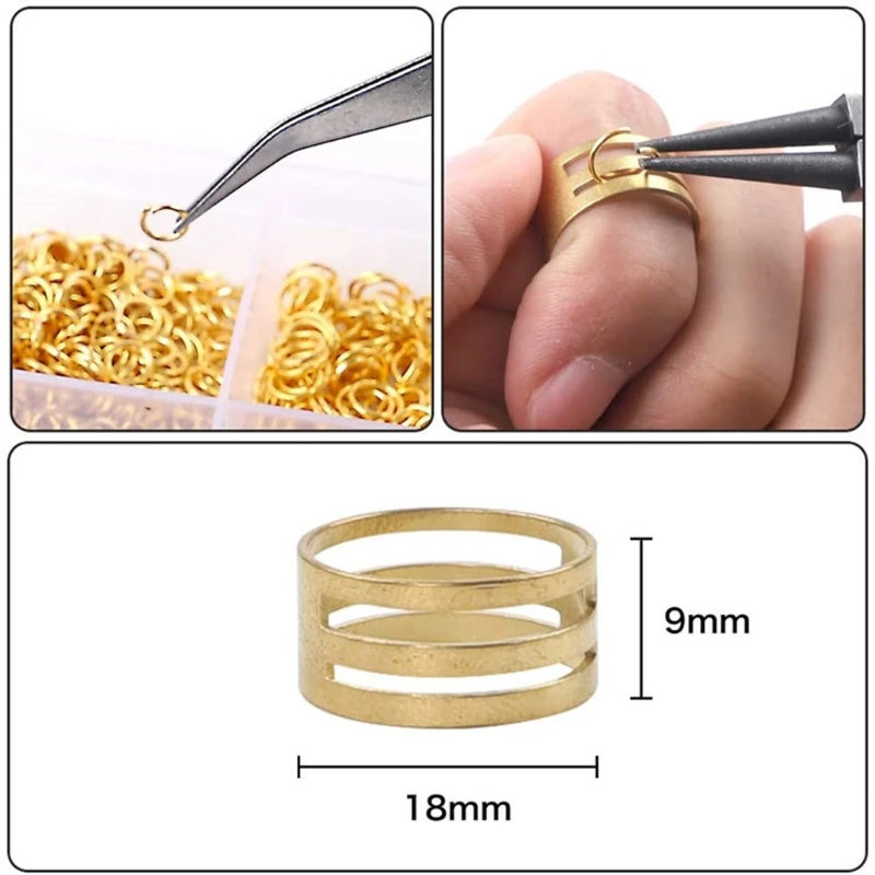 

4294pcs Jewelry Repair Kit Jewelry Making Necklace Repair with Open Jump Rings Lobster Clasp Waxed Crods Jewelry Pliers