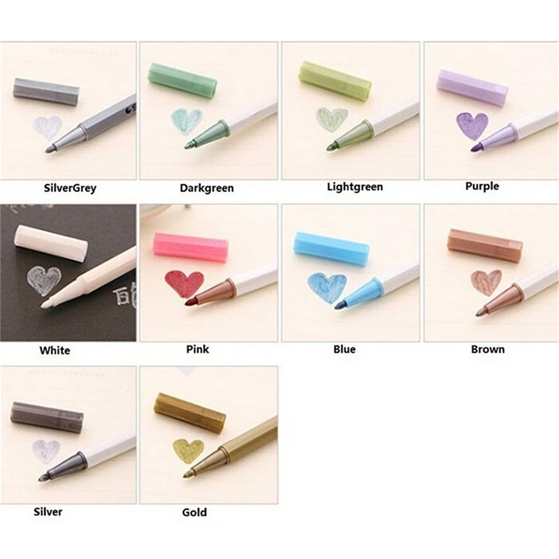 

10pcs/lot Korean Highlighters Kawaii 10 Colors Crayon Marker Pens Office Material Escolar School Supplies Canetas Drop Shipping