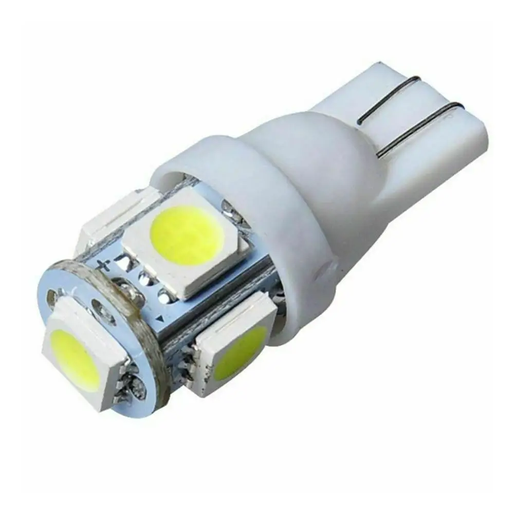 OLOMM 15pcs/Set Car T10 White LED 5050 5smd Wedge Light Bulb W5W 194 168 2825 158 192 12V For Stock Interior | Автомобили и