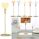 Модная подставка с зажимами настольный декор держатель для заметок фото металлический зажим держатель для карт в форме сердца самолета