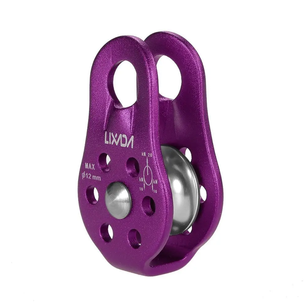 

20KN Professional Rope Pulley Climbing Mountaineering Equipment Fixed Single Pulley Rock Climbing Rescue Survival Caving Pulley
