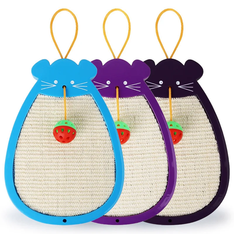 

Spot Wholesale New Mouse-Shaped Ball Sisal Cat Teaser Toy Wear-Resistant Cat Claws Grinding Springboard Cat Toys