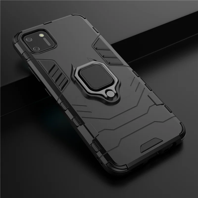 

For Oppo Realme C11 Case Cover Shockproof Bumper Magnetic Ring Holder Armor Back Cover Realme C11 Phone Case For Oppo Realme C11