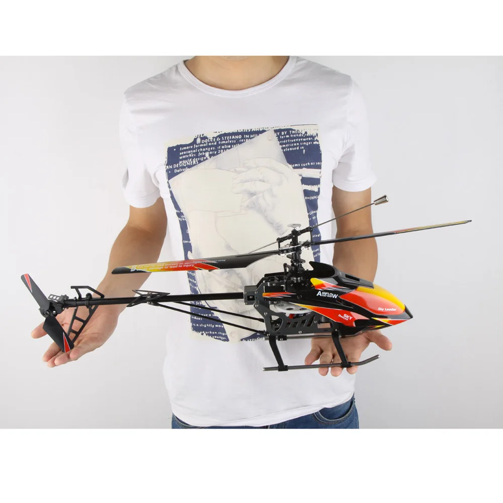 Оригинальный WLtoys V913 бесщеточная модернизация версия 4Ch RC вертолет RTF 70 см 2 4 ГГц