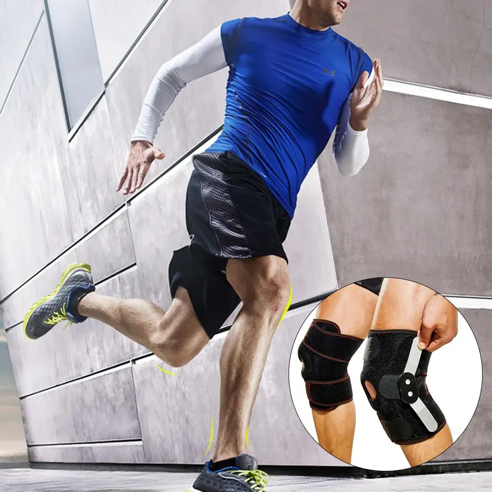 Регулируемые Наколенники спортивные наколенники со складной опорой Неопреновая