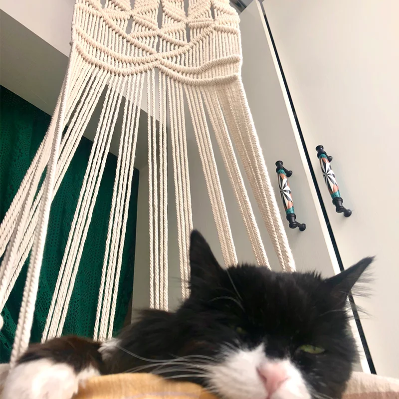 

Woven Cotton Rope Cat Hammock