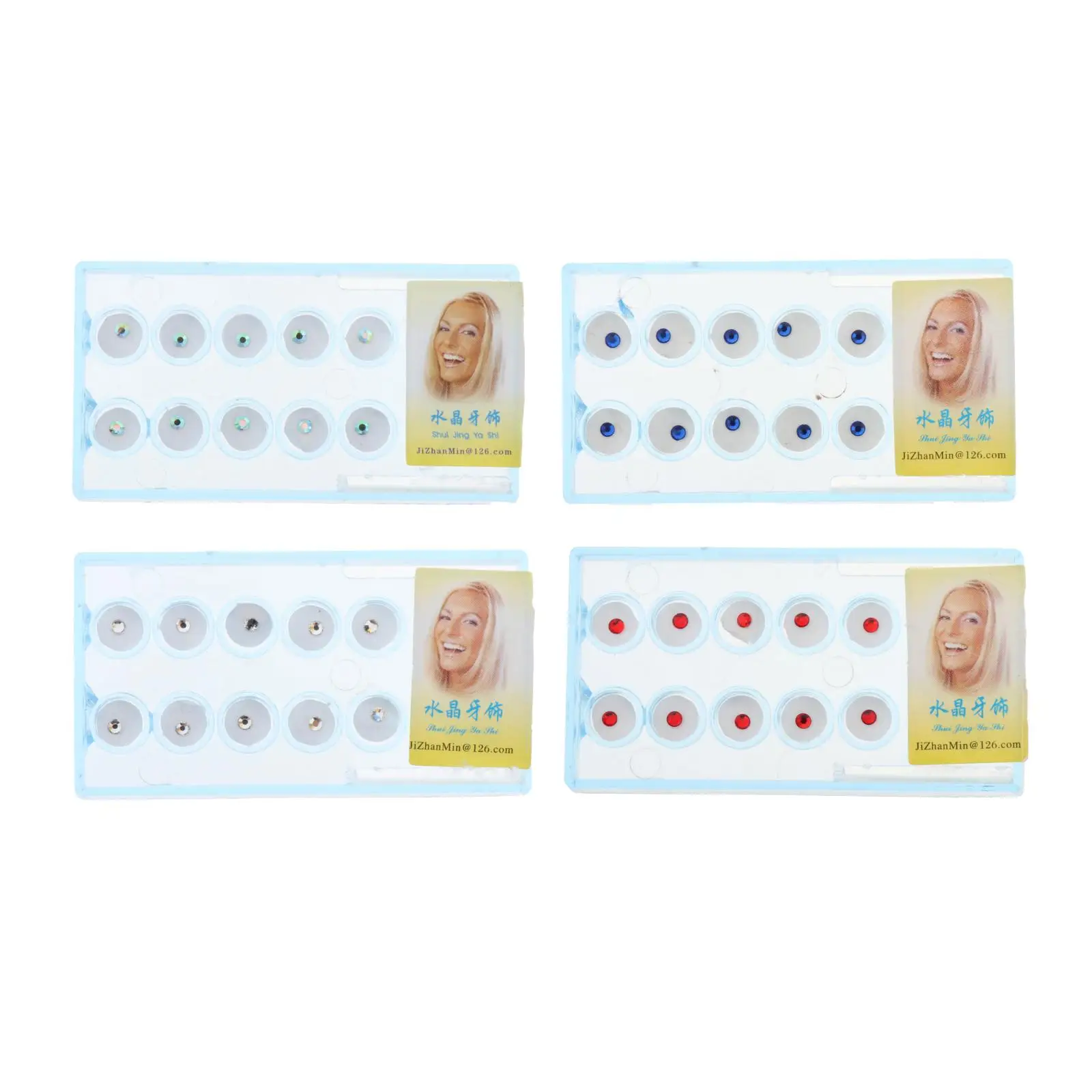 

10Pcs Tooth Gems Ornaments Jewelry Diamond Bur Decoration Studs 2mm