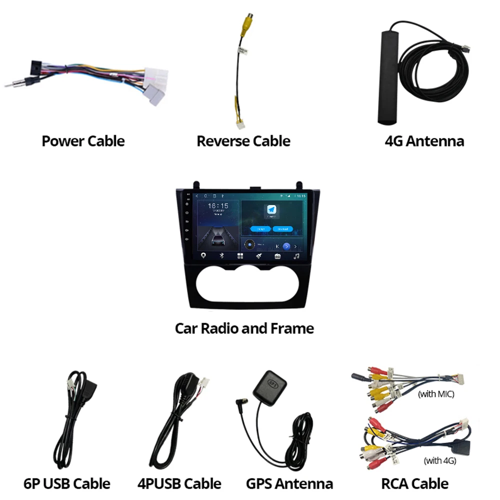 

2DIN Android 10.0 Car Radio For 2008 2009 2010 2011 2012 Nissan Teana GPS Altima Manual A/C Car Multimedia Video Player RDS SWC