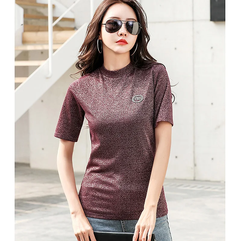 

Женская яркая шелковая Футболка Camiseta, Женская белая футболка, Женская хлопковая одежда 2020, летние топы, Корейская женская футболка, женская ...