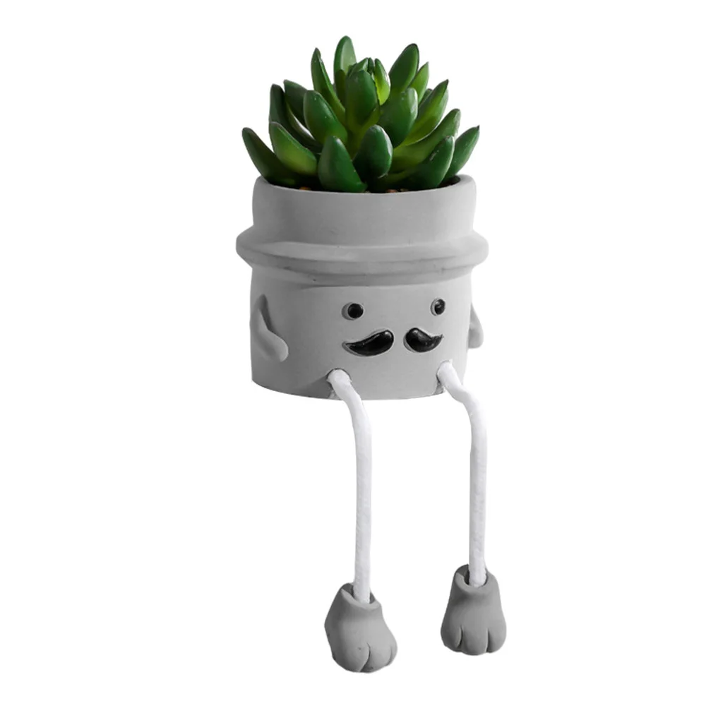 

1PC Simulated Hanging Leg Green Plant Decor Hanging Foot Potted Plant Ornament