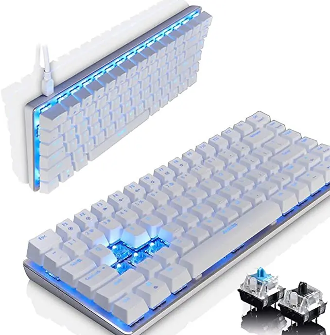 

AK33 Mechanical Keyboard 82 Key Anti-Ghosting Gaming Keyboard Blue Switch Ergonomic Gamer PC Laptop Backlit USB Wired dropship