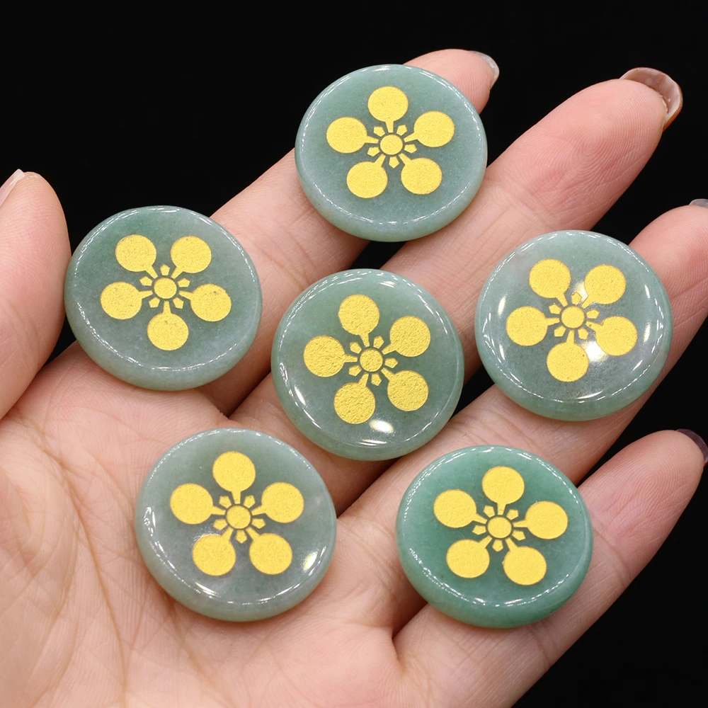 

6 PCS Natural Stone Furnishing Articles Aventurine Lucky Clover Gems Crystals and Stones Healing Home Decoration Christmas Gift