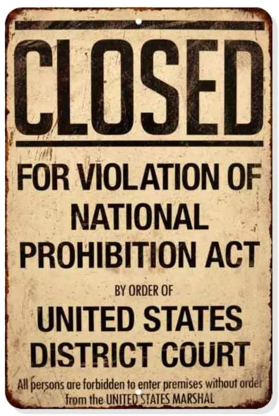 

Знаки хико-прорек, закрытый запрещенный знак, Винтажные Украшения, постер с ростом в скачках 20s, подарок 1920s, 8x12, металл 208120068002