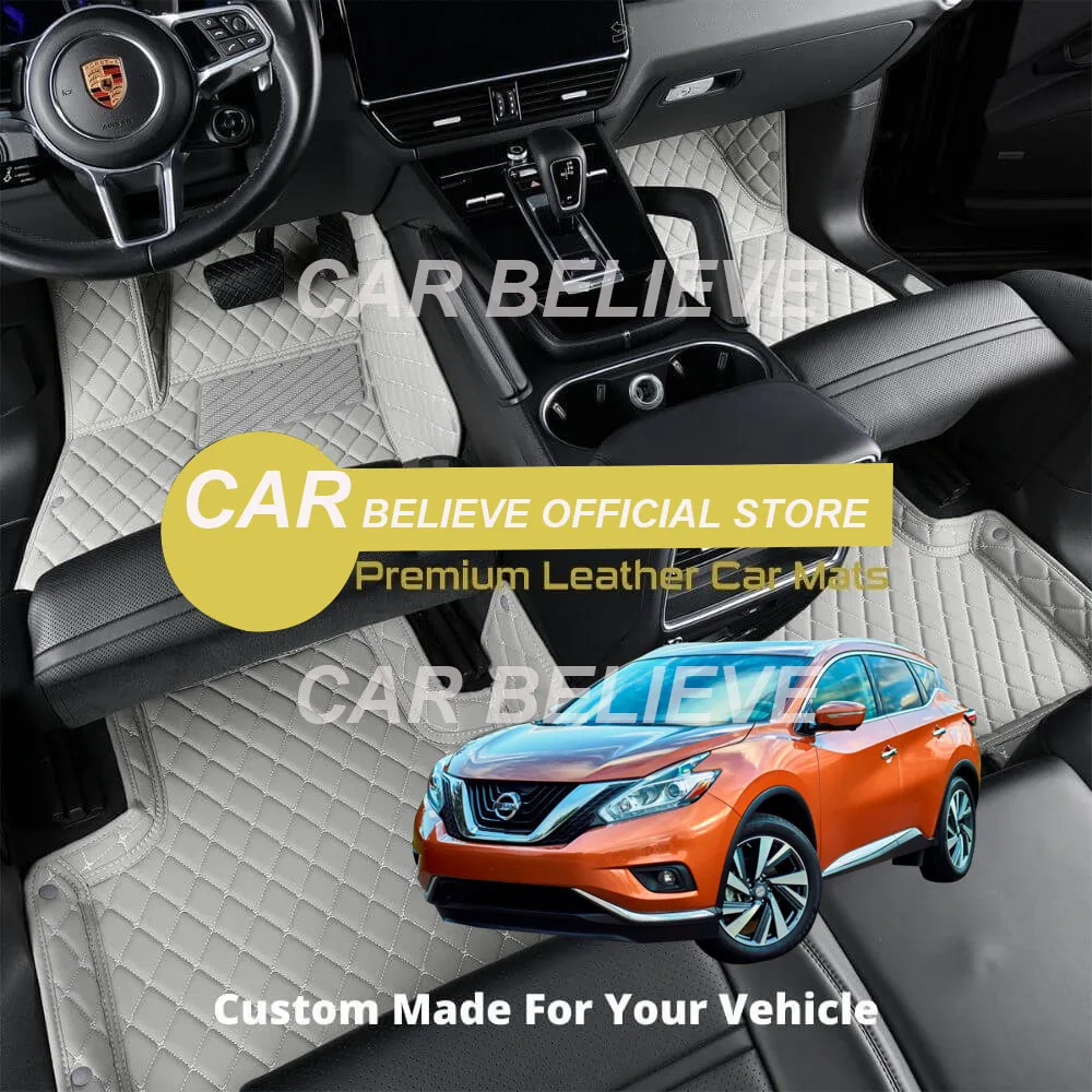 

Кожаные автомобильные коврики для NISSAN Murano 3rd 2014 2015 2016 2017 2018 2019 коврики накладки аксессуары для интерьера