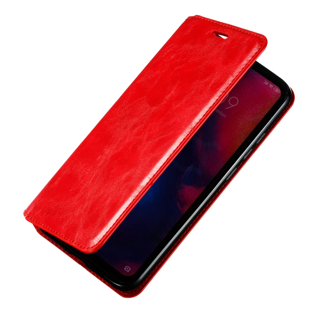 Чехол для Xiaomi Redmi Note 7 6 5 Pro GO 6A 6Pro с рисунком Crazy Horse из искусственной кожи прочная
