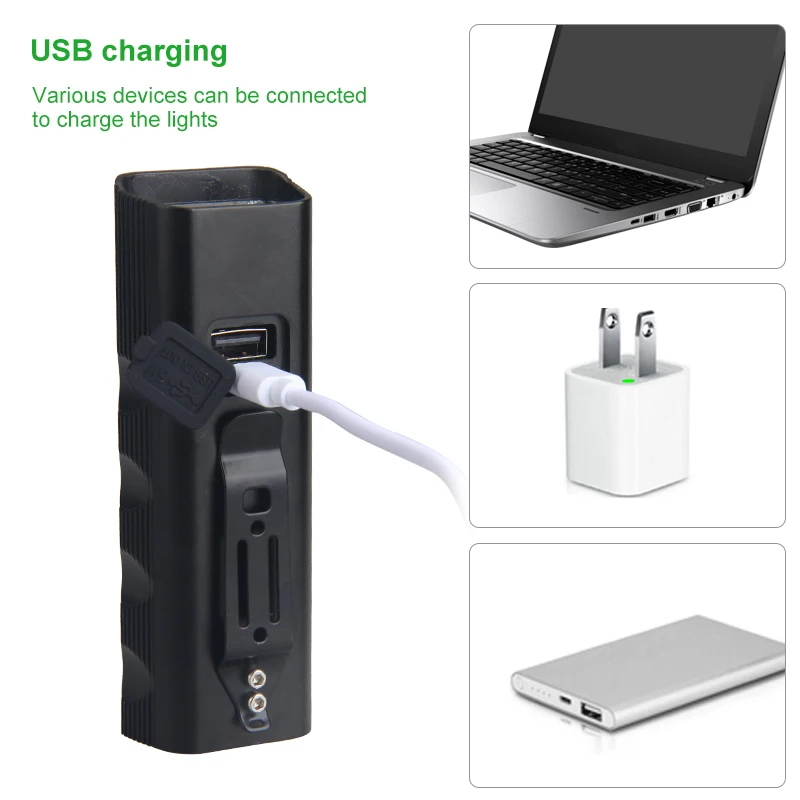 Светодиодный перезаряжаемый велосипедный фонарь USB 2XM-L T6 светодиодный Передний