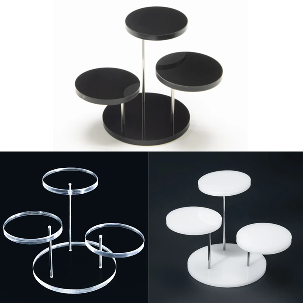 

Fashion Multi-Layer Acrylic Jewelry Ring Display Stand Dessert Show Rack For Wedding Decoration Birthday Gift