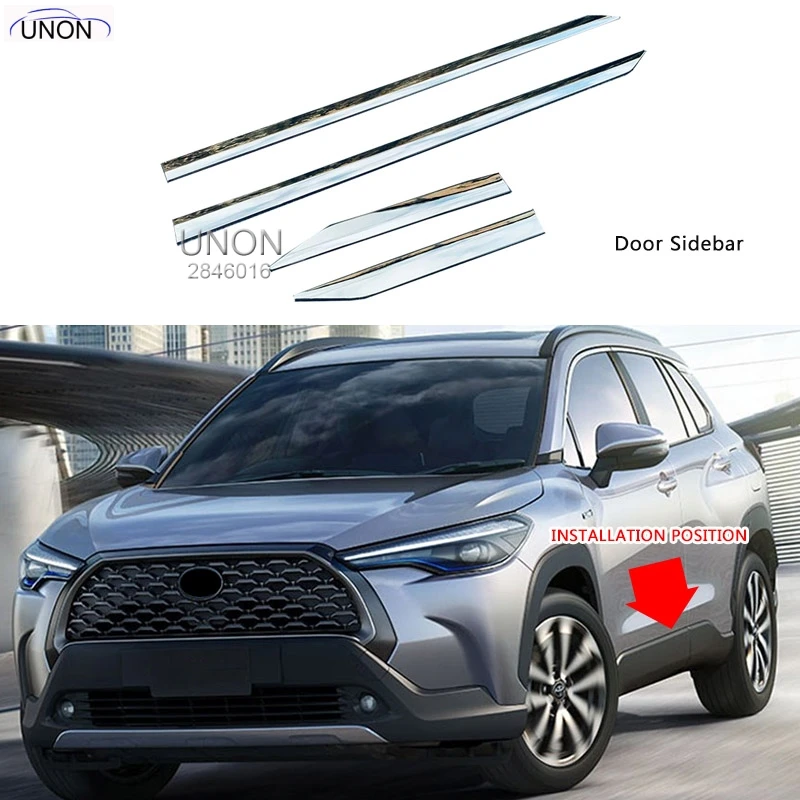 

For Toyota Corolla Cross 2020 Door Modified Car Body Decoration Anti Collision Rubbing Strip