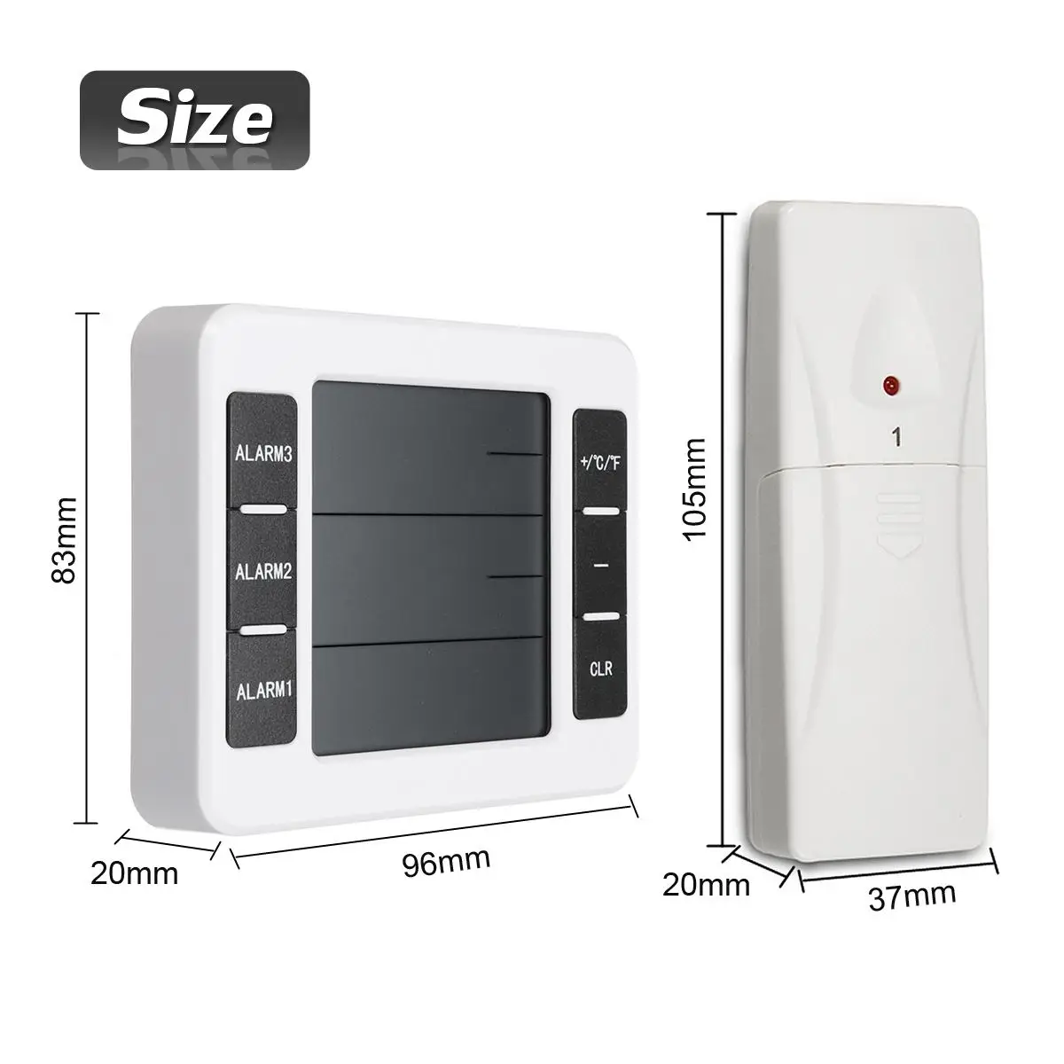 wireless weather station sensor alarm thermometer digital indoor outdoor thermometers electronic refrigerator thermometer free global shipping