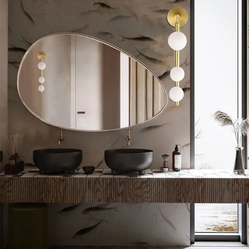 

Wall Lamps Hair Salon Mirror Vanity Light New Simple Hotel Engineering Living Room Bathroom Wall Lamp Bedside Led Lamp Wall