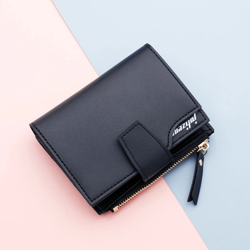 

Women Wallet Fashion Bags For Women Short Wallet Pu Leather Purse Female Money Small Zipper Coin Pocket Portafoglio Donna