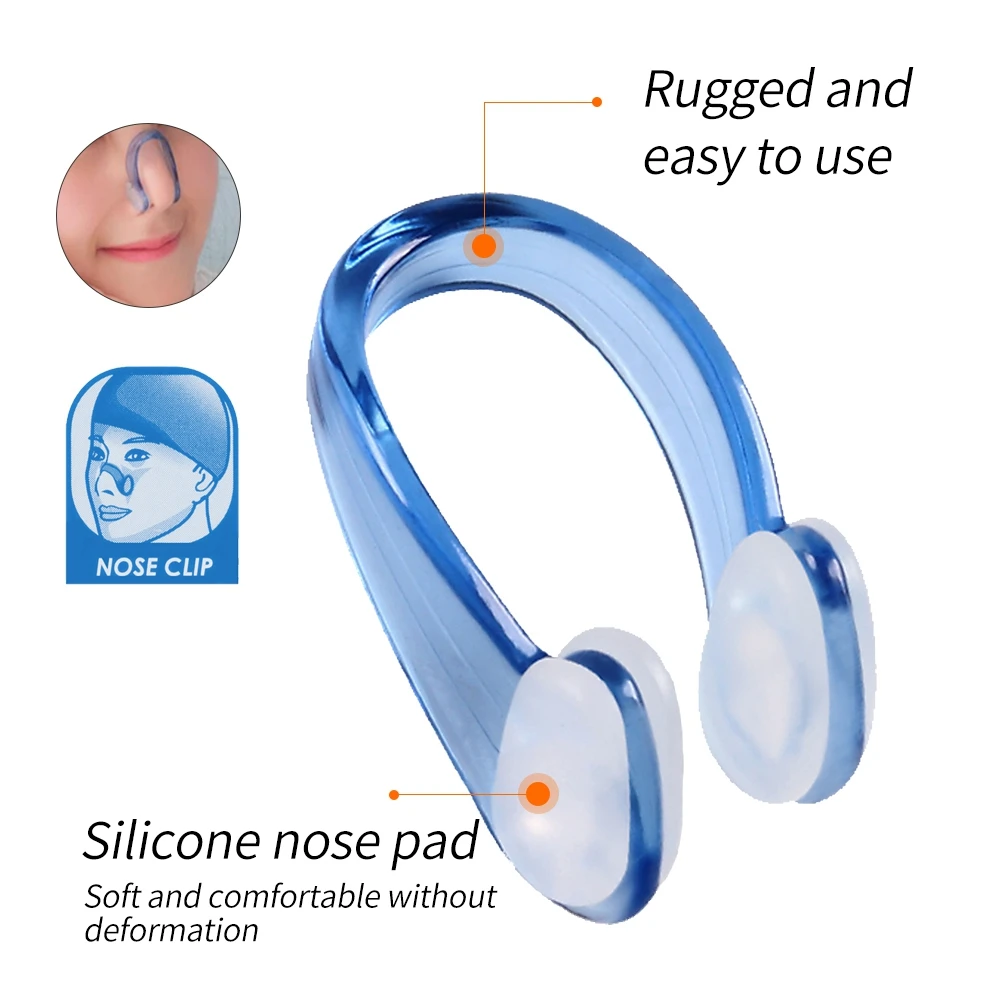 4Pcs New Swimming Nose Clip Earplug Earplugs Suit Swim Small Size FOR Adult Children Waterproof Soft Silicone |