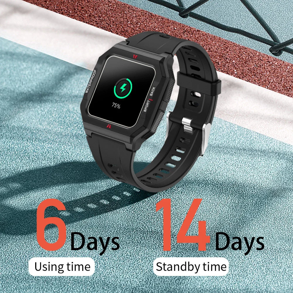 Smart Watch Men P10 Heart Rate Monitor IP67 Waterproof Fitness Tracker Neo Smartwatch 7 Days Battery Life GTS For Xiaomi iOS | Электроника