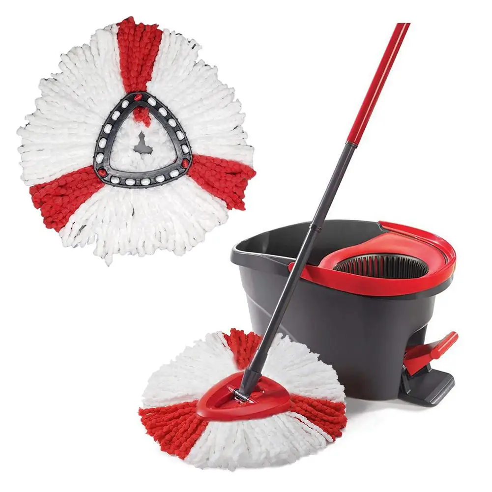 Треугольная вращающаяся швабра легкая Сменная головка хлопковая пряжа тряпка из