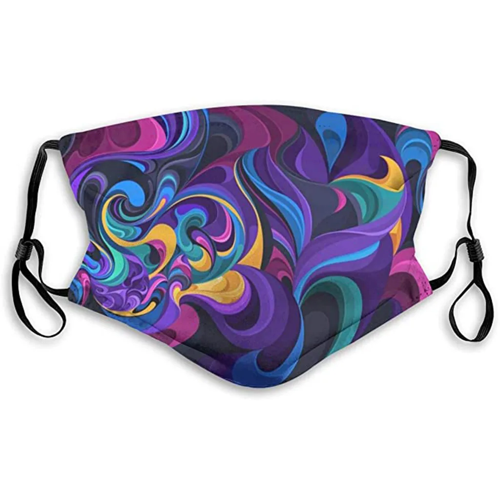 

10pcs Can Put Filter Face Mask Printed Masks Cotton Adult Protective PM 2.5 Mouth Cover Washable Reusable Mouth Mask Mascarillas