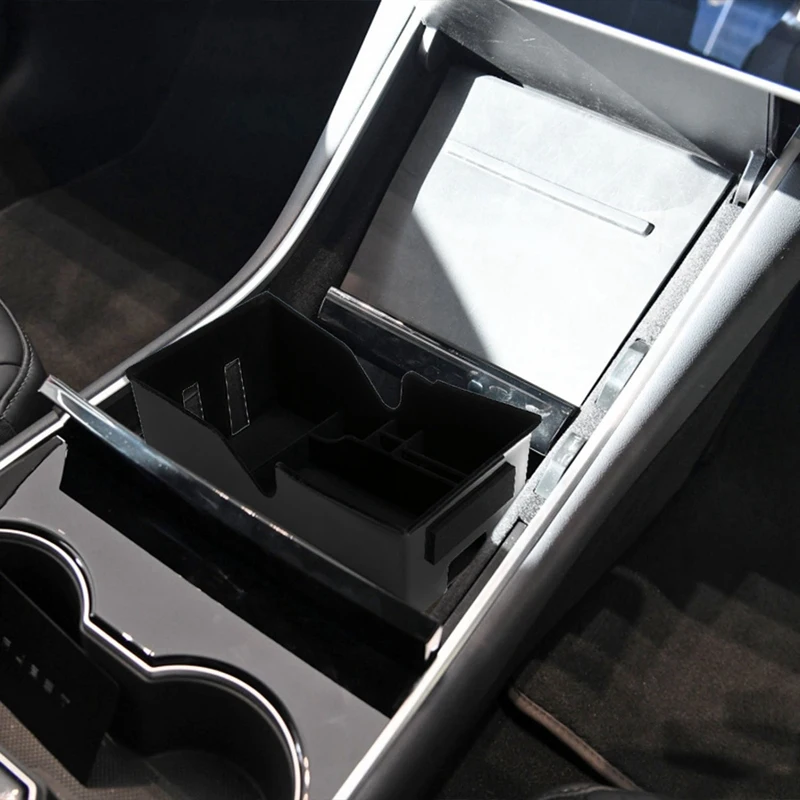 Автомобильный органайзер для центральной консоли лоток Tesla Model 3 2017 2019 аксессуары