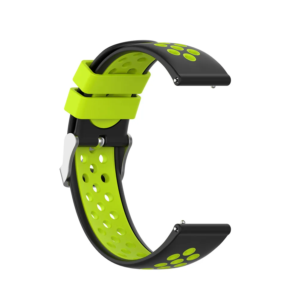 20 мм силиконовый браслет для Garmin Vivoactive 3/HR для Ticwatch 2/E/C2 для samsung gear R600/Galaxy Watch R815 Смарт-часы