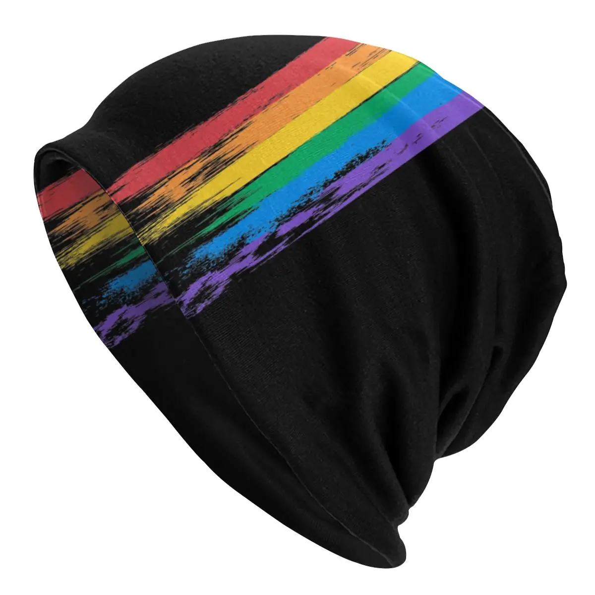 

Pride Flag LGBT Bonnet Hat Knit Hat Fashion Street Skullies Beanies Hat LGBTQ Queer Lesbian Gay Adult Warm Head Wrap Caps