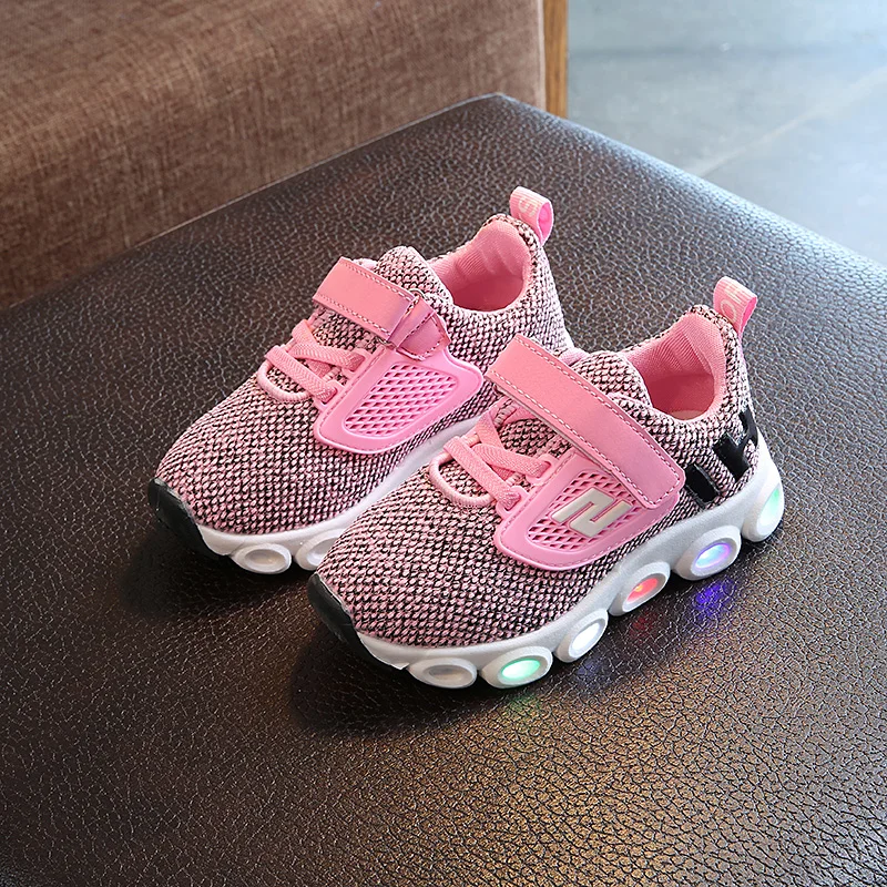 Boys Sneaker Girls Shoes High Quality Kids Led With Lights 2019 Spring Autumn Children Toddler Baby | Детская одежда и обувь