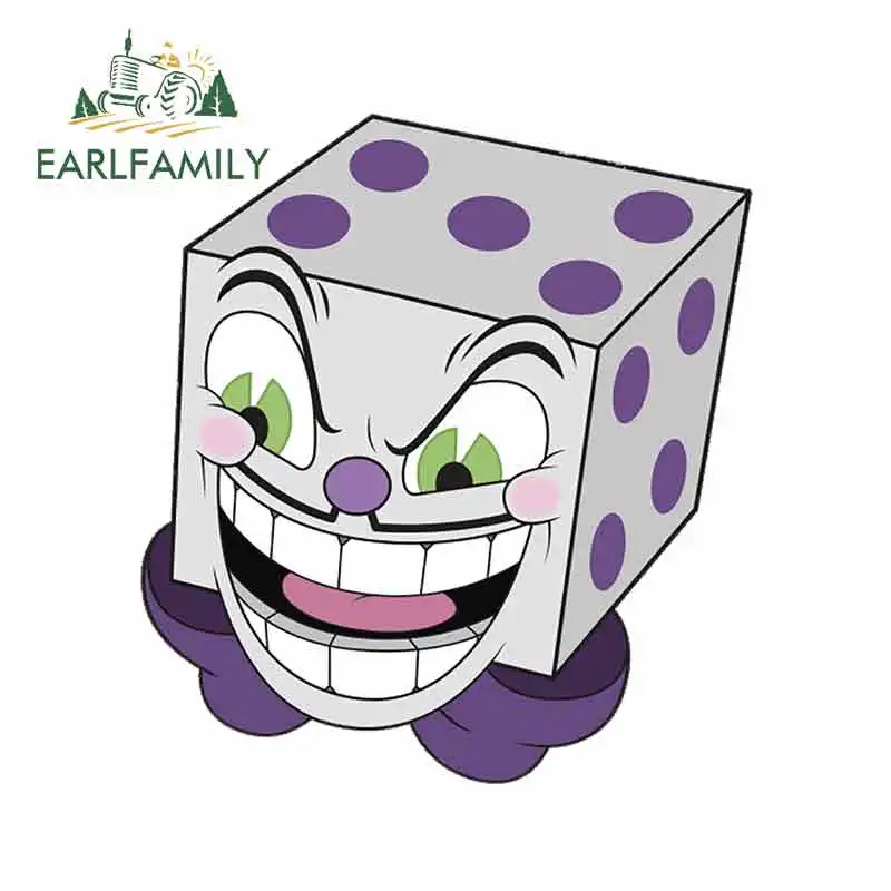 EARLFAMILY 13 см x 11 9 для кубиков король кости злого смеха прекрасная наклейка s