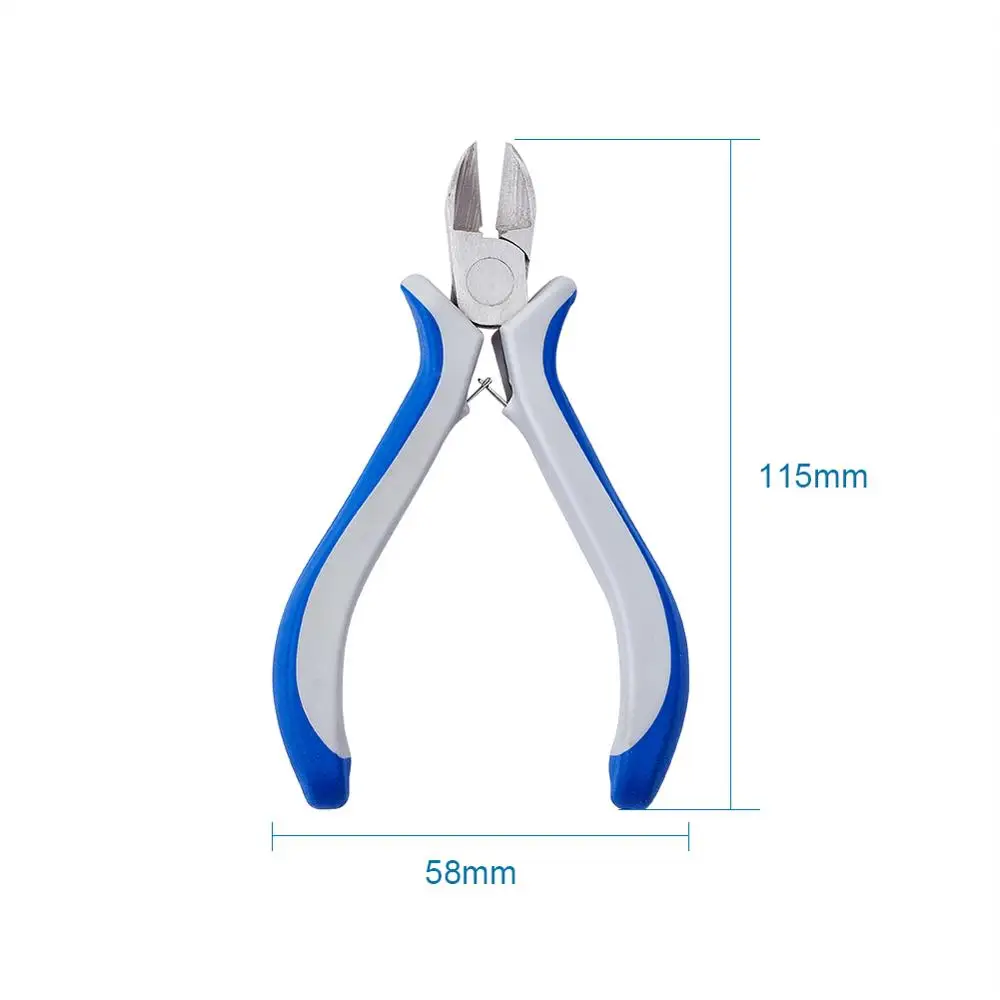 Side Cutting Pliers Ювелирный Набор Клещи DIY Инструменты для изготовления ювелирных изделий круглый нос плоскогубцы кусачки плоскогубцы изогнутые плоскогубцы иглы плоскогубцы торцевые кусачки - Цвет: Side Cutting Pliers