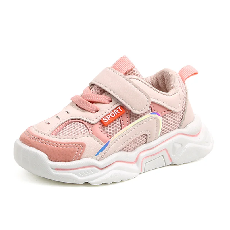 Весенне-Осенняя обувь для маленьких мальчиков и девочек Сетчатая дышащая